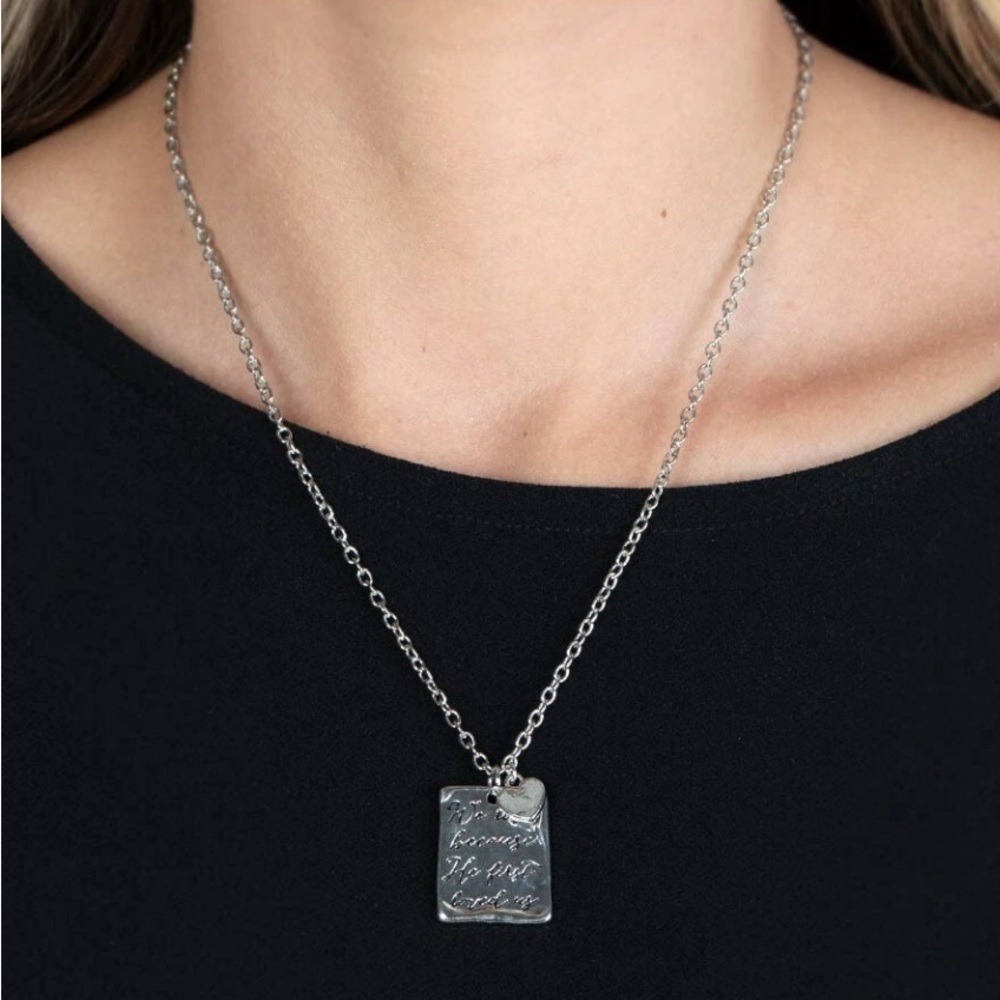 Divine Devotion- Silver Necklace- Paparazzi